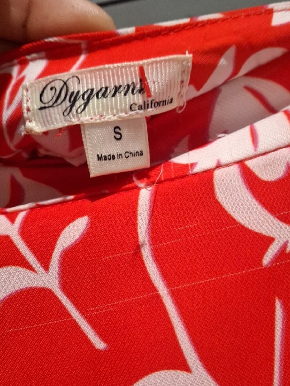 Red Floral Ruffle High-Low Skirt - Picture 3 of 4
